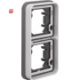 BER13293515 / Rahmen 2f senk UP W.1 grau / EAN 4011334405146