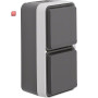 BER47703525 / Steckd. SCHUKO 2f senk. Klappd W.1 grau / EAN 4011334404316