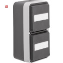 BER47703535 / Steckd. SCHUKO 2f senk. KD BS W.1 grau /...