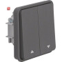 BER30653515 / Jalousie-Serienschalter 2f Pfeile W.1 gr / EAN 4011334390299