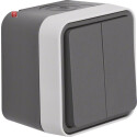 BER30753505 / Serienschalter AP W.1 grau / EAN 4011334393672
