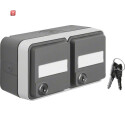 BER47893525 / Steckd SKO 2f waag KD BF un Schl W.1 gra /...