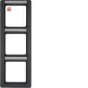 BER10136016 / Rahmen 3fach senk mit Beschrift. Q1 anth /...