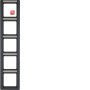 BER10156016 / Rahmen 5fach mit BF Q.1 anthrazit samt / EAN 4011334384083