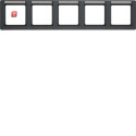 BER10256016 / Rahmen 5fach waag mit BF Q1 anth / EAN...