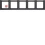 BER10256016 / Rahmen 5fach waag mit BF Q1 anth / EAN 4011334379454
