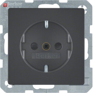 BER41236086 / Steckdose SCHUKO erh BS Q.1/Q.3 anthr / EAN 4011334379881
