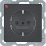 BER41236086 / Steckdose SCHUKO erh BS Q.1/Q.3 anthr / EAN 4011334379881