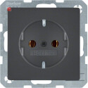 BER41436086 / Steckdose SCHUKO Q.1/Q.3 anthrazit samt /...