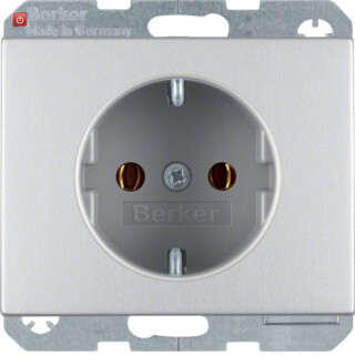 BER47157003 / Steckdose Schuko K.5 Alu / EAN 4011334378426
