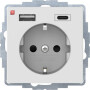 BER48046089 / Steckdose SCHUKO/USB A-C Qx polarw. samt / EAN 4011334528340