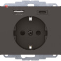 BER48047006 / Steckdose SCHUKO/USB A-C Kx anthrazit mt /...