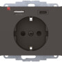 BER48047006 / Steckdose SCHUKO/USB A-C Kx anthrazit mt / EAN 4011334528371