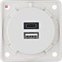 BER926202509 / USB Lade-Std.,2f,3A, A+C, ITG, pw matt /...