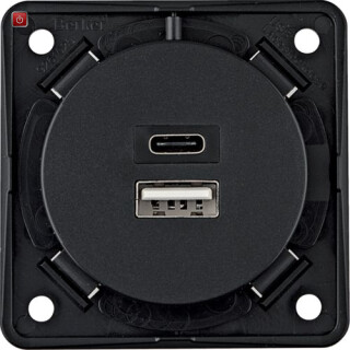 BER926202505 / USB Lade-Std.,2f,3A, A+C, ITG, anth / EAN 4011334520900