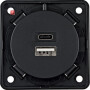 BER926202505 / USB Lade-Std.,2f,3A, A+C, ITG, anth / EAN 4011334520900