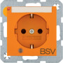 BER41101924 / Steckdose SCHUKO BSV BSF bel.S.1 matt or / EAN 4011334498162