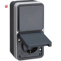 BER47803525 / Kombi Wechs-Schalt/Steckd SCHUKO senk gr /...