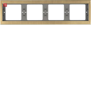 BERMAN0103617 / Rahmen 4fach waag K.5 Messing brüniert / EAN 4011334541097