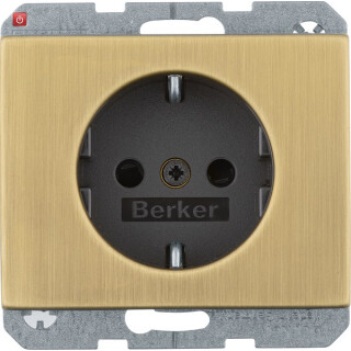 BERMAN0104217 / Steckdose SCHUKO erh BS K.5 Messing / EAN 4011334541158