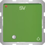 BER41516013 / Steckdose SCHUKO m. KLPD u. LED Q.x grün / EAN 4011334493006
