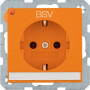 BER47506024 / Steckdose SCHUKO BSV BSF Q.x orange samt / EAN 4011334498360