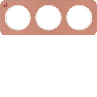 BERMAN0106217 / Rahmen 3fach R.1 Kupfer/polarweiß / EAN 4011334541356