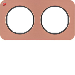 BERMAN0107117 / Rahmen 2fach R.1 Kupfer/schwarz / EAN 4011334541448