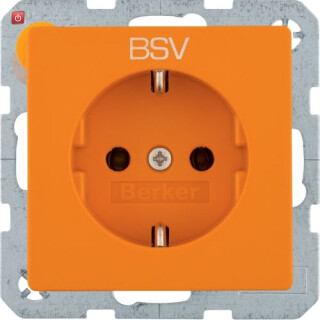 BER47436017 / Steckdose SCHUKO BSV Q.x orange samt / EAN 4011334498322