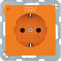 BER47436017 / Steckdose SCHUKO BSV Q.x orange samt / EAN 4011334498322