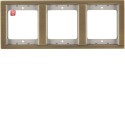 BERMAN0103117 / Rahmen 3fach senk K5 Messing...