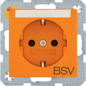 BER47501924 / Steckd. SCHUKO BSV BSF S.1/B.x orange mt /...