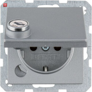 BER41636084 / Steckdose SCHUKO m SLK KD SLß Q.1 alu / EAN 4011334448525