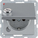 BER41636084 / Steckdose SCHUKO m SLK KD SLß Q.1 alu...