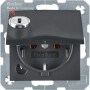 BER47631606 / Steckd. SCHUKO STKL KD SLß S.1/B.x anth / EAN 4011334436348