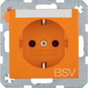 BER47508924 / Steckd. SCHUKO BSV BSF S.1/B.x gl orange /...