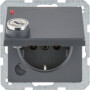 BER47636086 / Steckdose SCHUKO m STKL KD SLß Q.1 anth / EAN 4011334436386