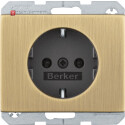 BERMAN0103917 / Steckdose SCHUKO K.5 Messing...