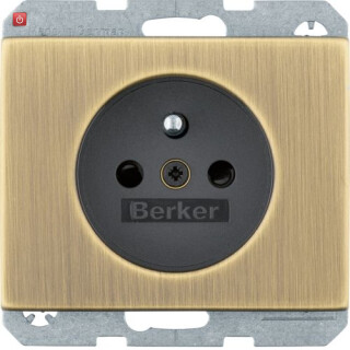 BERMAN0104517 / Steckdose m SK-Stift erh. BS K.5 Messing / EAN 4011334541189