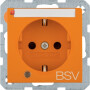 BER41108924 / Steckdose SCHUKO BSV BSF bel.S.1 glzd or / EAN 4011334498209