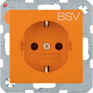 BER47238917 / Steckd. SCHUKO BSV EHBS S.1/B.x glzd or / EAN 4011334498278