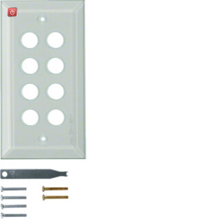 BER1388 / Glasabdeckplatte 8fach m Facette TS klar / EAN 4011334253747