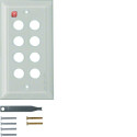 BER1388 / Glasabdeckplatte 8fach m Facette TS klar / EAN...