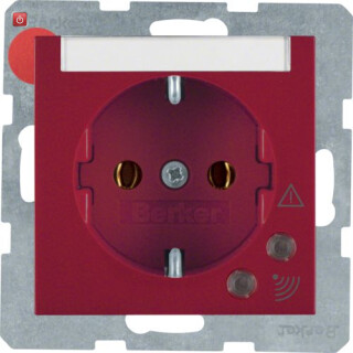 BER41088962 / Steckdose SCHUKO Üspgsch. S.1/B.x rot / EAN 4011334280446