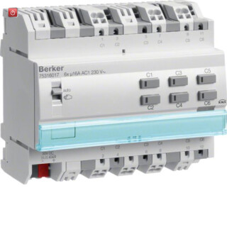 BER75316017 / Schaltaktor 6f REG mit Stromerkenn KNX / EAN 4011334399216