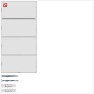 BER80164780 / Tastsensor 4f Komf m BF KNX S1/B.x we/pw / EAN 3250617153720