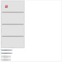 BER80164780 / Tastsensor 4f Komf m BF KNX S1/B.x we/pw /...