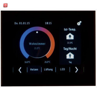 BER75740101 / KNX Touch Control mit 3,5" Touch-Dis BCU / EAN 3250617032582