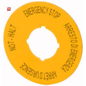 EATON / 121372 / Schild, NOT-HALT, D = 60 mm, gelb, DE,...