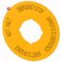 EATON / 121372 / Schild, NOT-HALT, D = 60 mm, gelb, DE, EN, FR, IT M22-XBK11 / EAN4015081192021